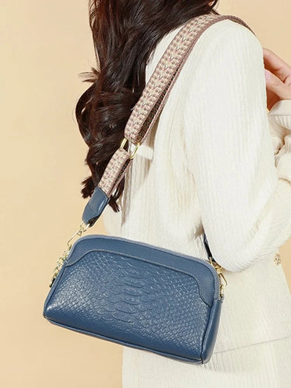 🔥Hot Sale 48% OFF🔥First Layer Cowhide Crossbody Bag Alligator Pattern Women Shoulder Bag for Work