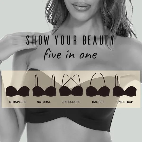 ⏰LAST DAY BUY 1 GET 1 FREE ( Add 2 Pcs To Cart ) ⏰ - Full Support Non-Slip Convertible Bandeau Bra