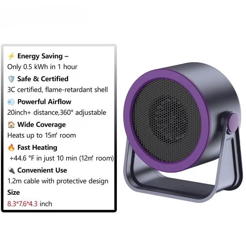 🔥LAST DAY 49% OFF- ❄️2026 Portable Instant-Heat Heater – Outdoor & Desktop Mini Radiator