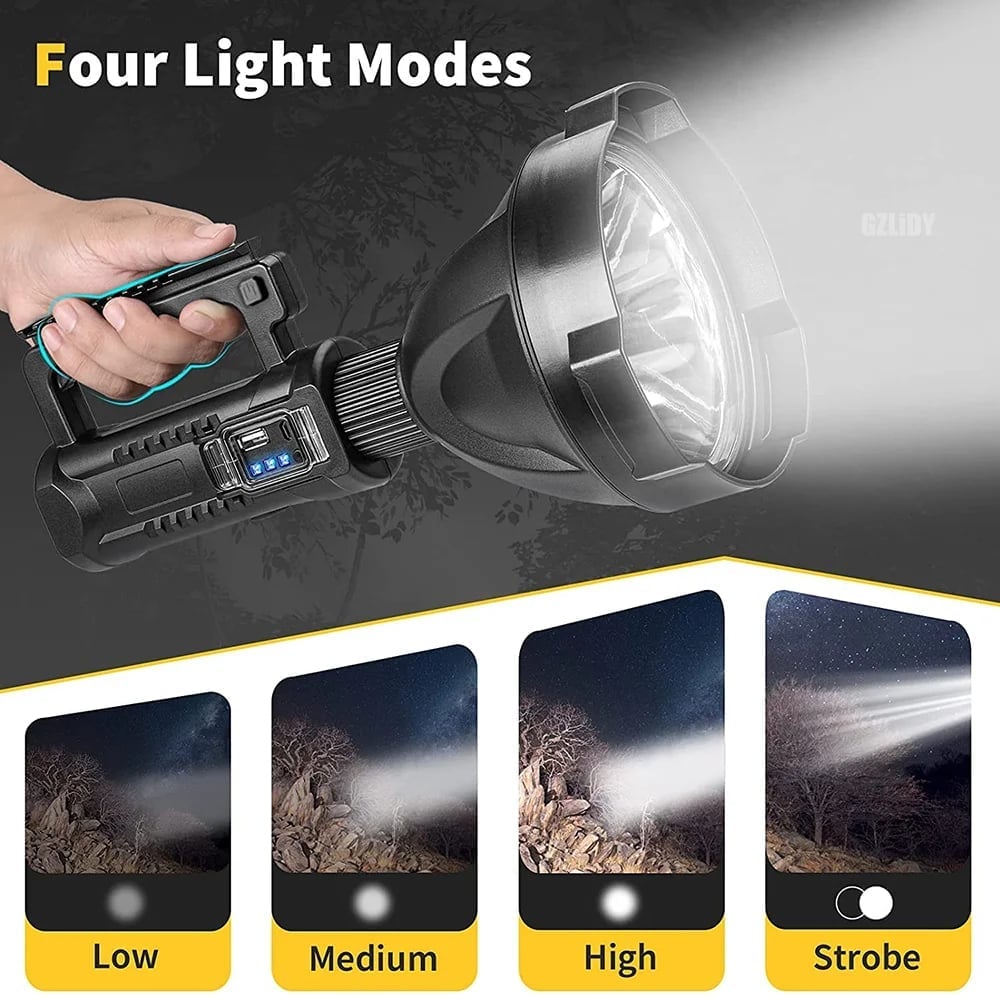 ⏰Last Day Promotion 48% OFF - Rechargeable Handheld Spotlight Flashlight