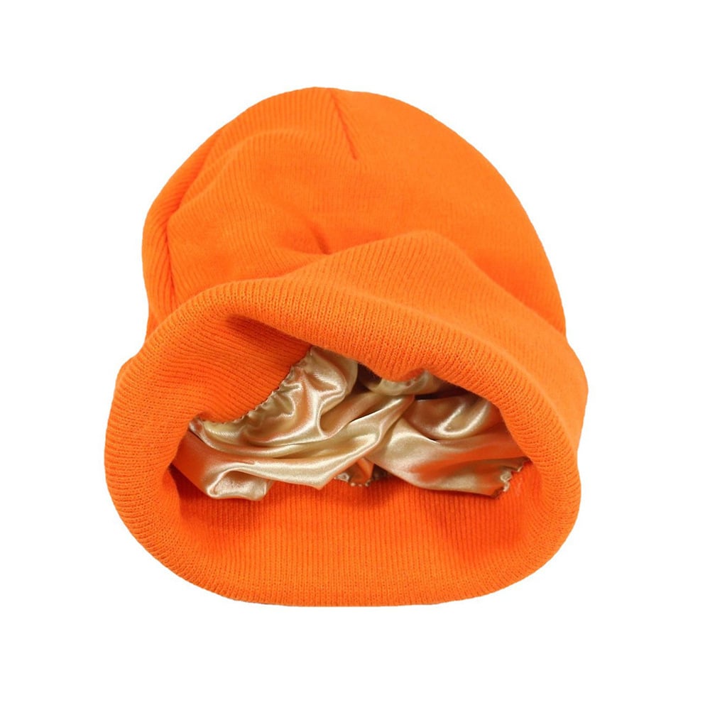 🔥LAST DAY 49% OFF- Satin Lined Knit Beanie Hat