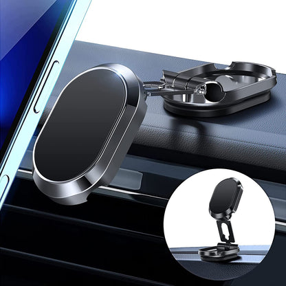 🔥48% OFF - Alloy Folding Magnetic Car Phone Holder
