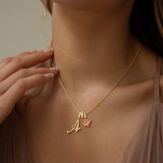 🔥LAST DAY 49% OFF- 📿14K Gold Plated 3-Layering Initial A-Z Letter Pendant Necklaces