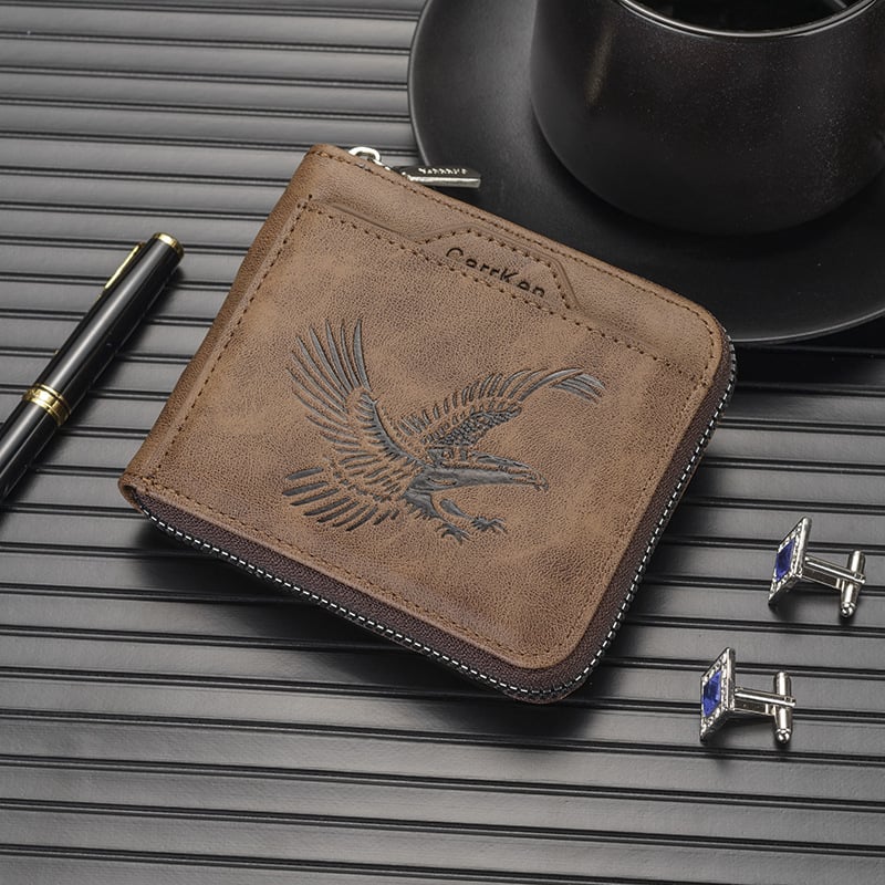 🔥Last Day 49% OFF🔥Men's Vintage Eagle Embossed Short Wallet