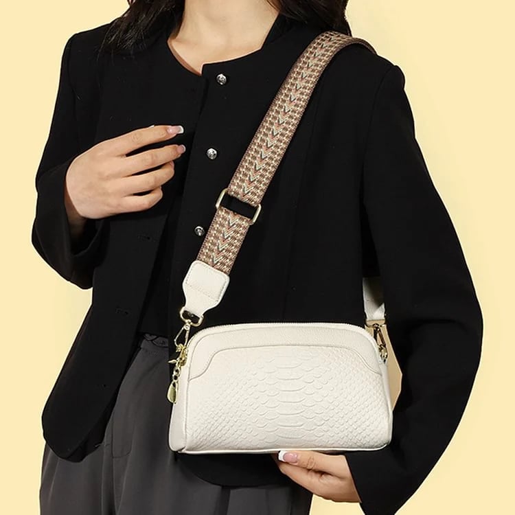 🔥Hot Sale 48% OFF🔥First Layer Cowhide Crossbody Bag Alligator Pattern Women Shoulder Bag for Work