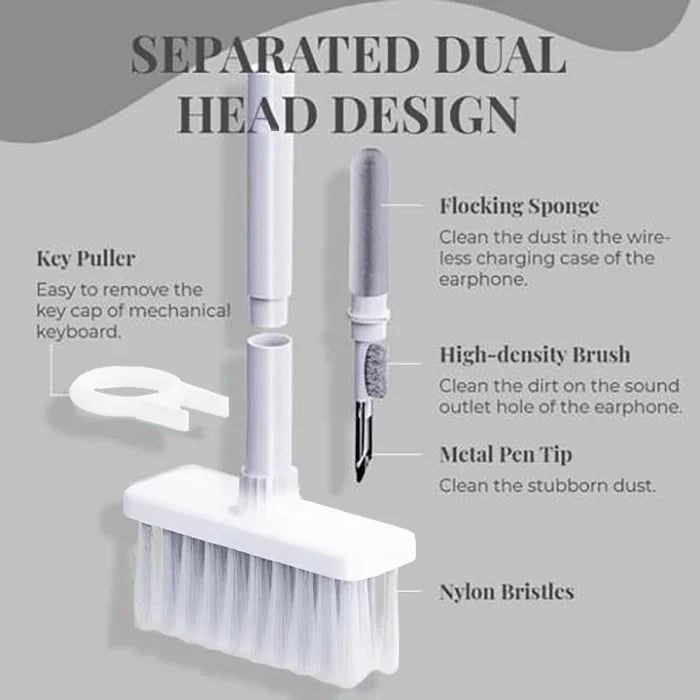 (🔥Hot Sale NOW- SAVE 47% OFF)5 in 1 Keyboard Cleaning Brush Kit(BUY 2 GET 2 FREE NOW)