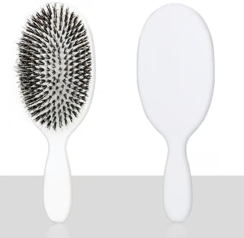 🔥LAST DAY 49% OFF- Smoother, Stronger, Shinier Hair - Boar Bristle Brush with Nylon Bristles and Microsphere Massaging Tips