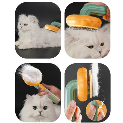 🐈Pumpkin Pet CombPet Grooming Self Cleaning Slicker Brush for Dogs Cats Puppy Rabbit
