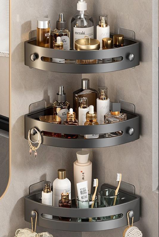 🔥LAST DAY 49% OFF- Triangle Shower Caddy Drill Free Wall MountShower Organizer(3 PCS)