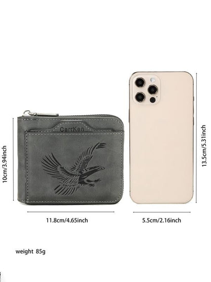 🔥Last Day 49% OFF🔥Men's Vintage Eagle Embossed Short Wallet