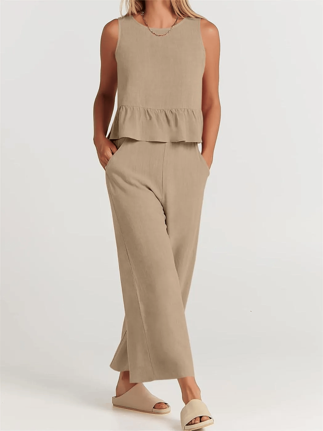 🔥2023 New Sale💖WOMEN'S SUMMER 2 PIECES OUTFITS - LOUNGE SET WITH POCKETS