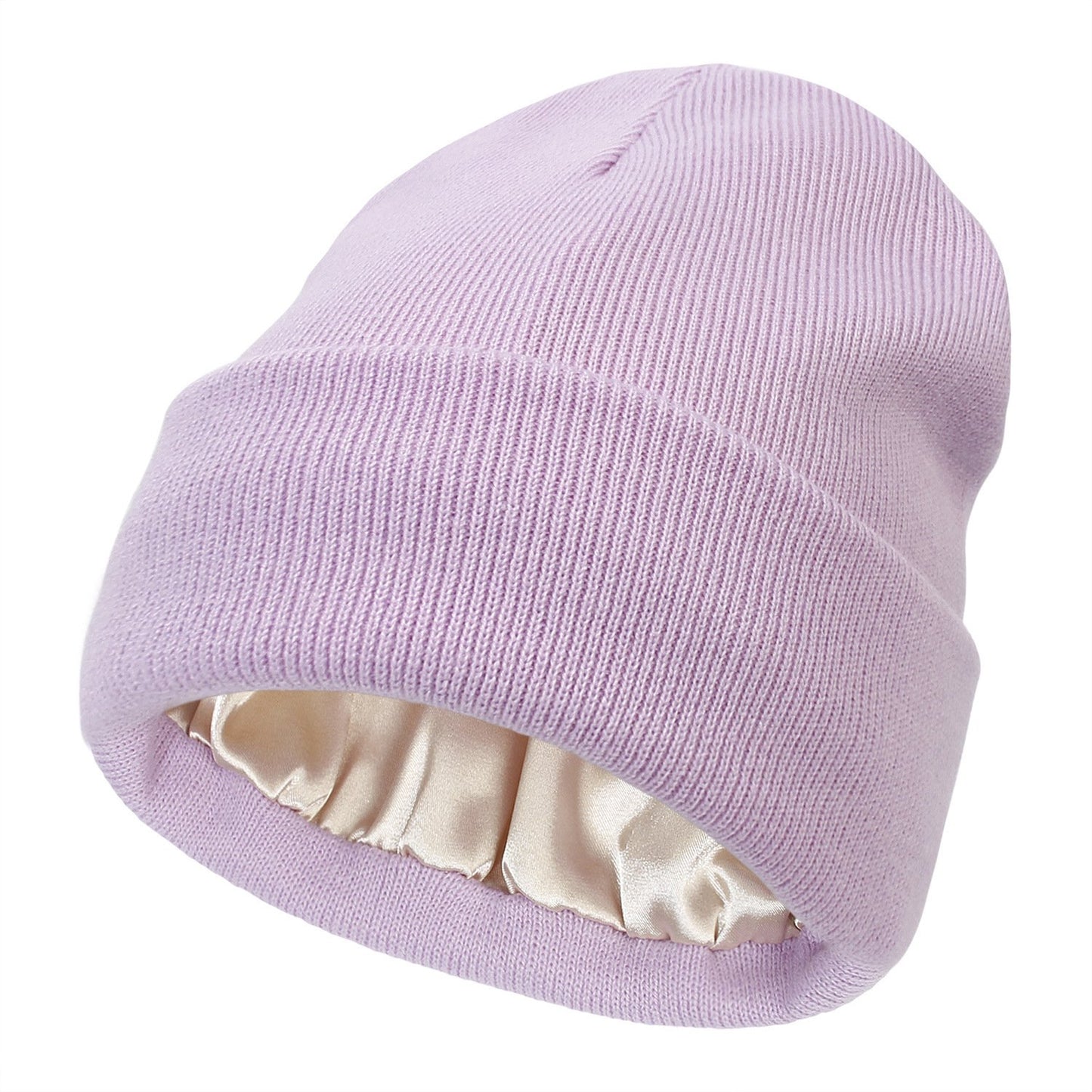 🔥LAST DAY 49% OFF- Satin Lined Knit Beanie Hat
