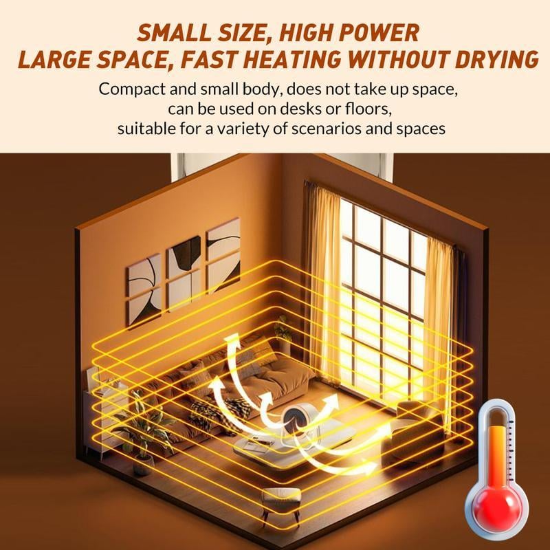 🔥LAST DAY 49% OFF- ❄️2026 Portable Instant-Heat Heater – Outdoor & Desktop Mini Radiator