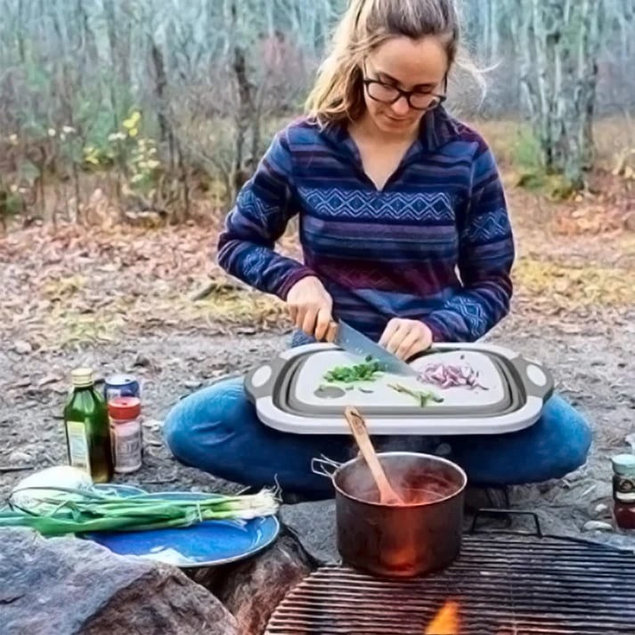 🔥LAST DAY 49% OFF- 🍗🥗BBQ & Meal Prep Tub | Collapsible Prep Tub🍖🏕️